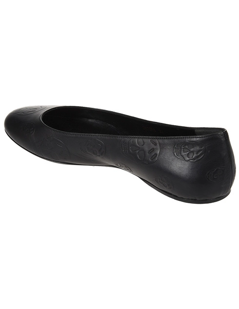 женские черные Балетки Alexander Mcqueen 4317-black - фото-2