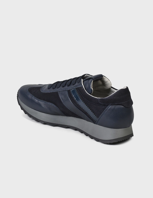 мужские синие Кроссовки Cesare Paciotti 6993-blue - фото-2