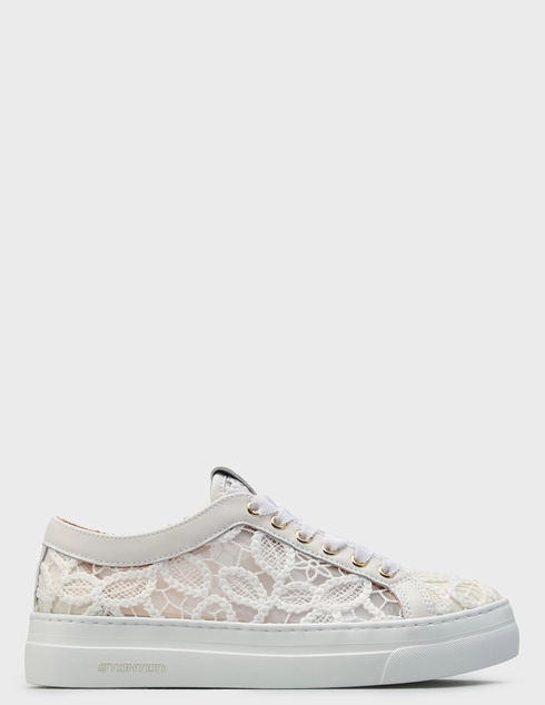 женские белые текстильные Кеды Stokton AGR-111_white - фото-5