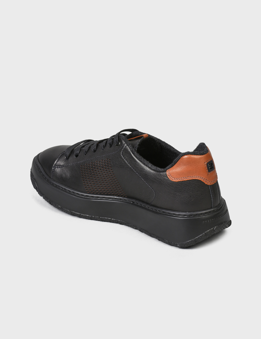мужские черные Кеды Fratelli Rossetti S46398-black - фото-2