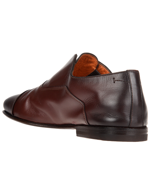 мужские коричневые Туфли Santoni S15963-VINOUS - фото-2