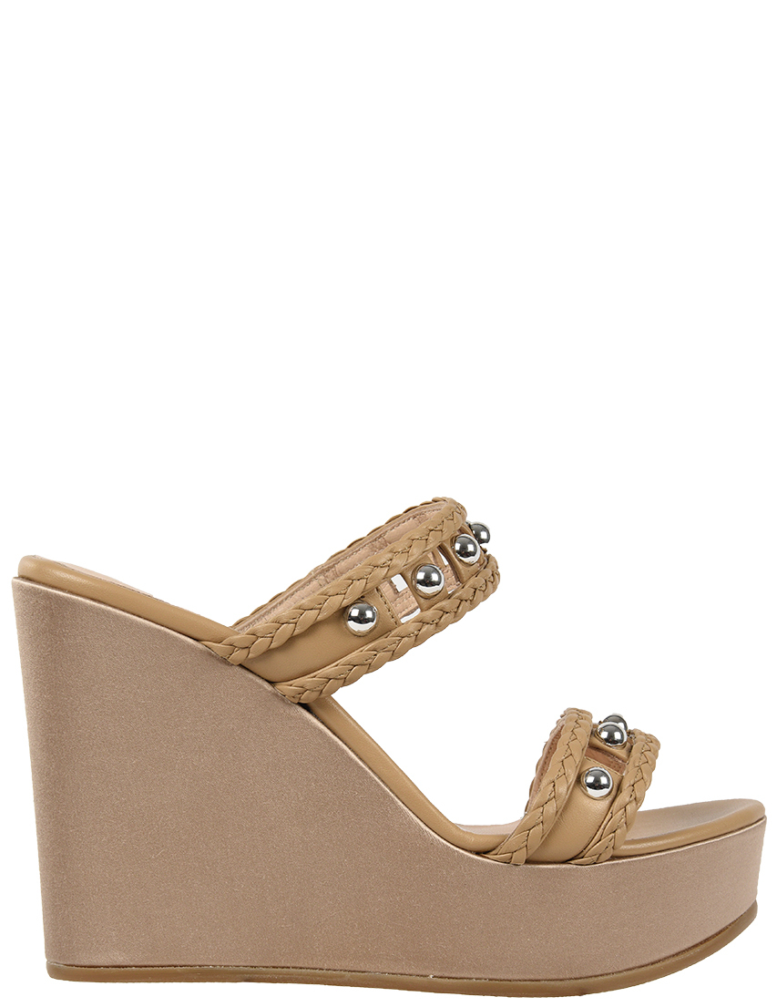 женские бежевые Шлепанцы Norma J.Baker 4366E8A - фото-2
