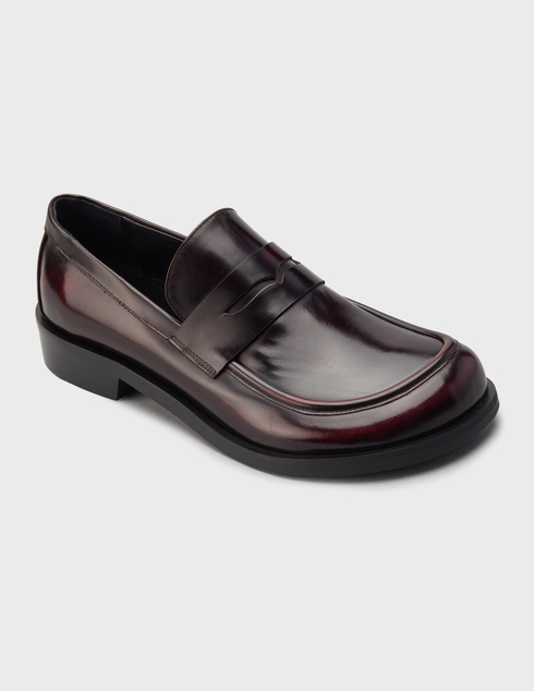 бордовые Лоферы H'estia Venezia 4838_bordo