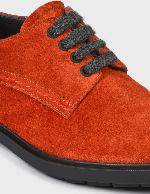 женские коричневые замшевые Дерби Fratelli Rossetti S76198-41817-brown - фото-5