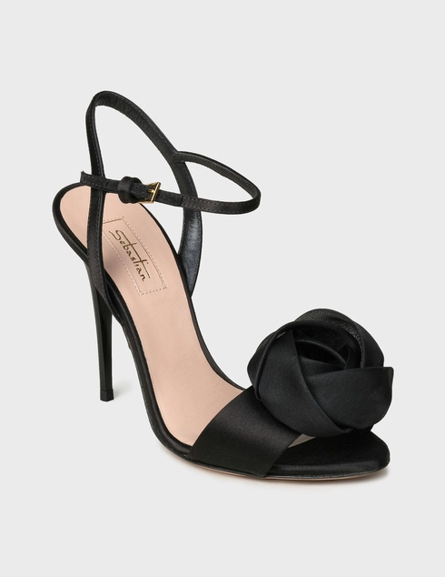 черные Босоножки Sebastian S7709SATNER-CNE-black