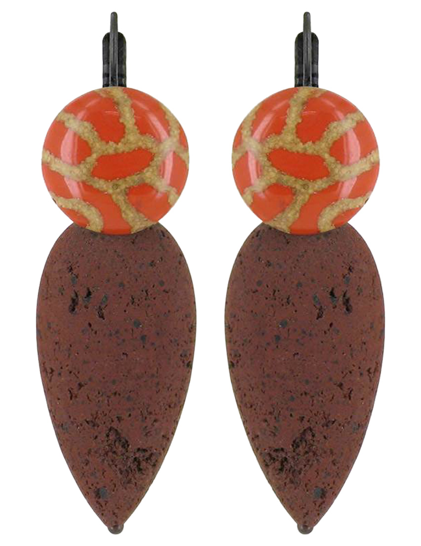 

Серьги, Коричневый