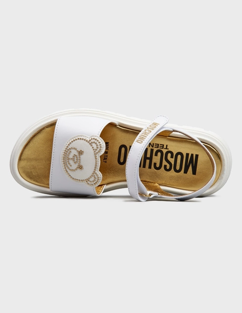 белые женские Сандалии Moschino 77402_white 10159 грн