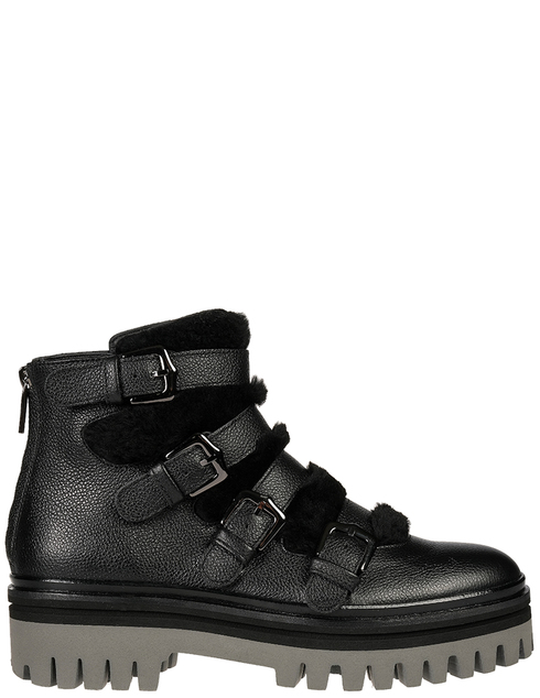 женские черные кожаные Ботинки Alberto Guardiani 4220_black - фото-5
