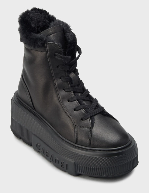 черные Ботинки Casadei 080_black