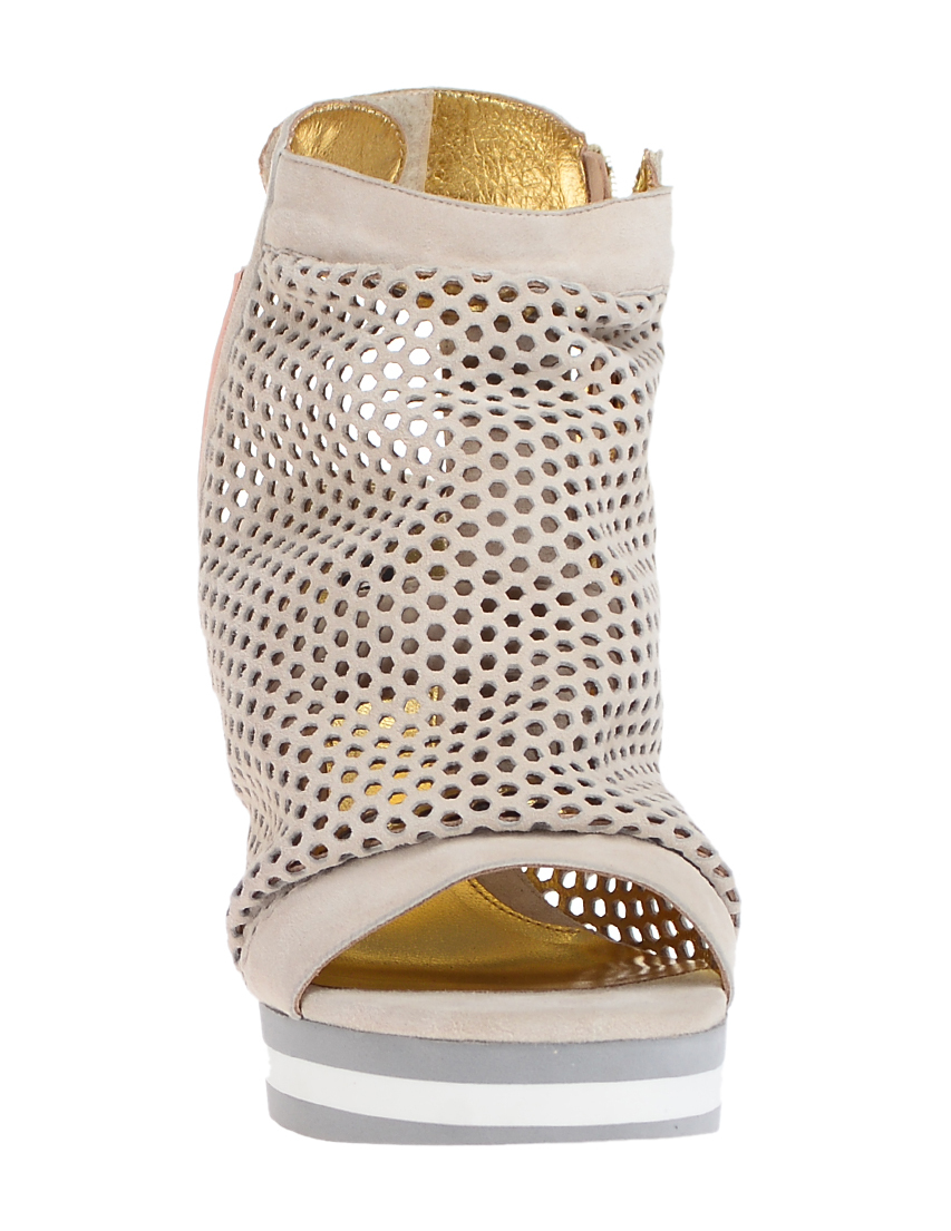 женские бежевые замшевые Босоножки Bikkembergs 102104_beige - фото-5