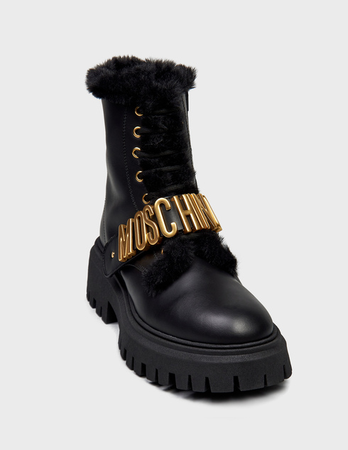 черные Ботинки Moschino 76049_black