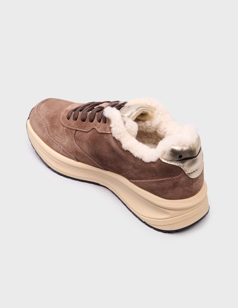 женские коричневые Кроссовки Voile Blanche welle-fur_brown - фото-2