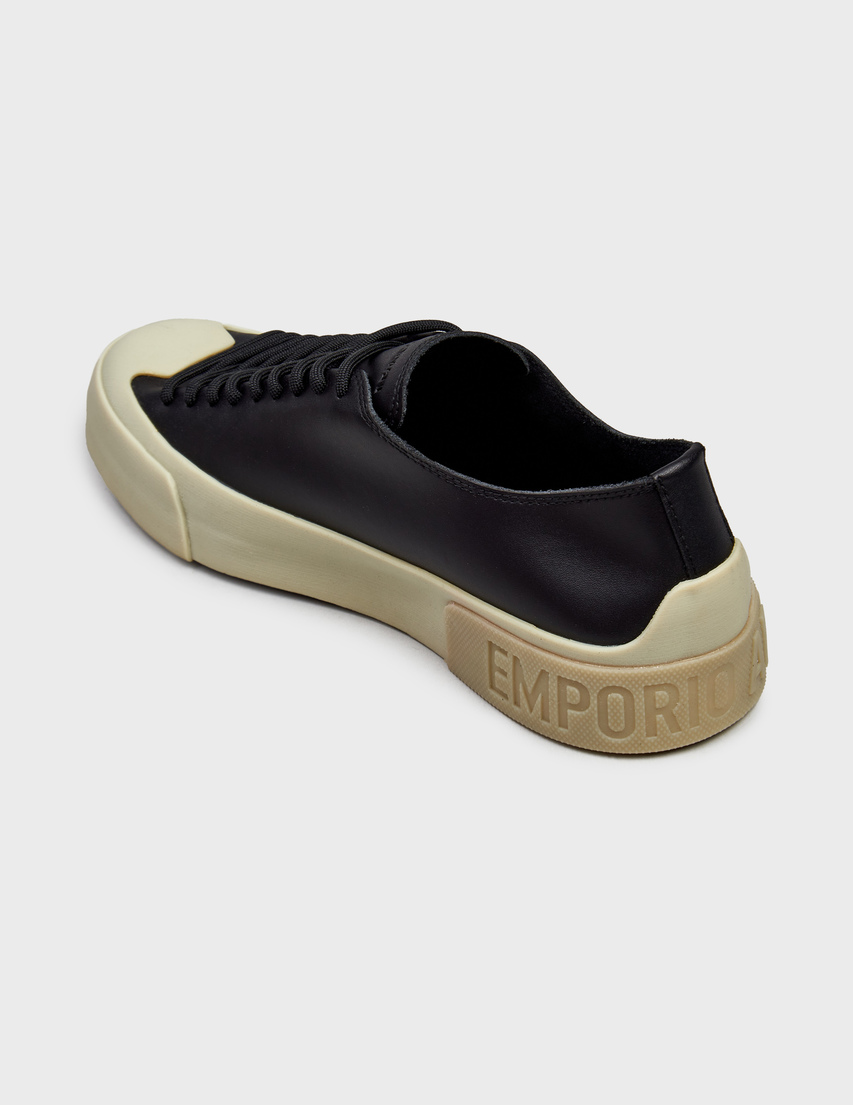 мужские черные Кеды Emporio Armani AGR-655-842_black - фото-2