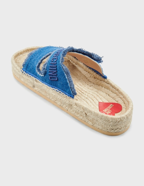 женские синие Шлепанцы Love Moschino JA28383G0MJO5700_blue - фото-2