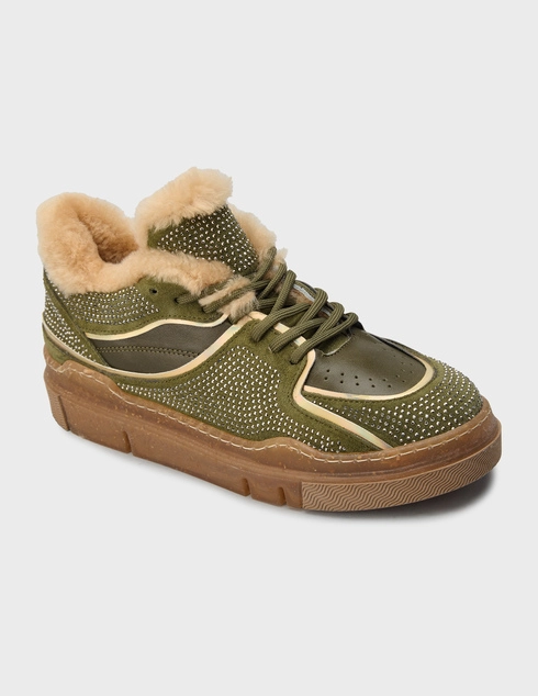 хаки Кеды Lab Milano 200a3351p_green