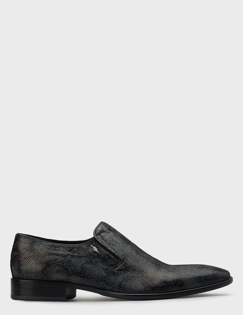 мужские серые кожаные Туфли Good Man 42502-12-2_black - фото-5