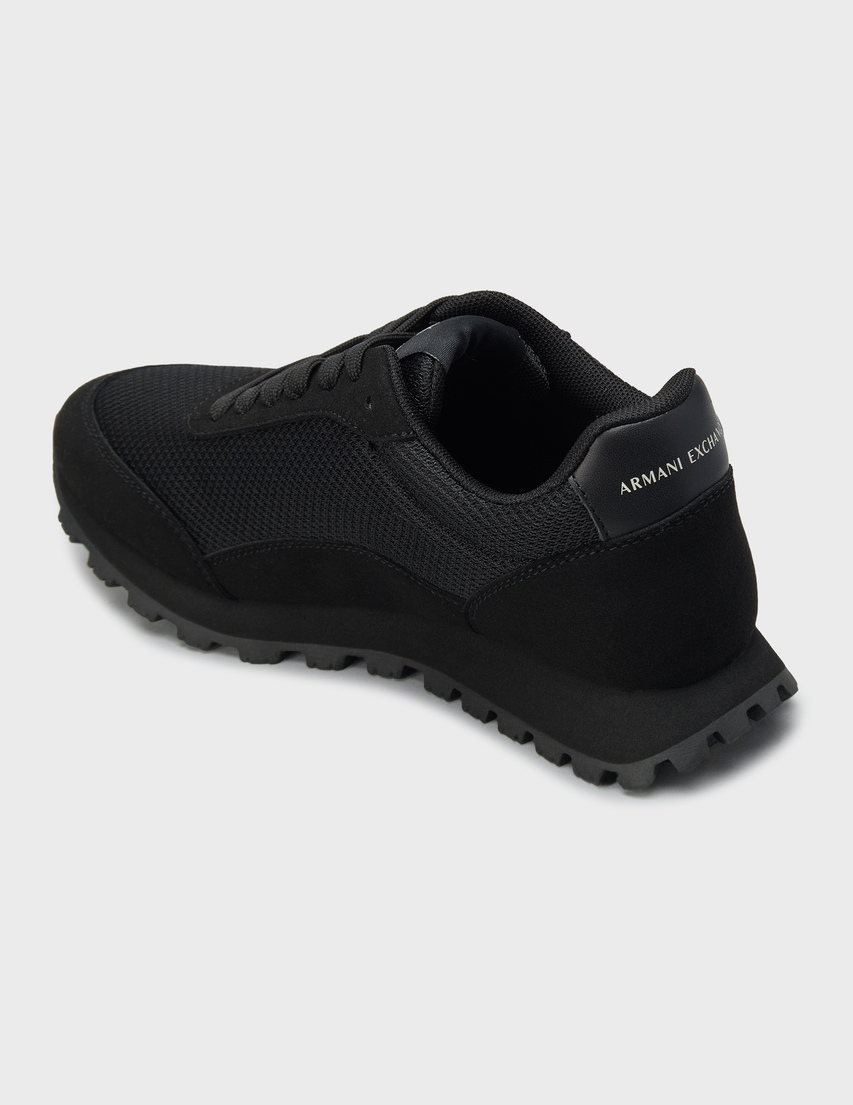 женские черные Кроссовки Armani Exchange XW002150-AF19388-MC005_black - фото-2