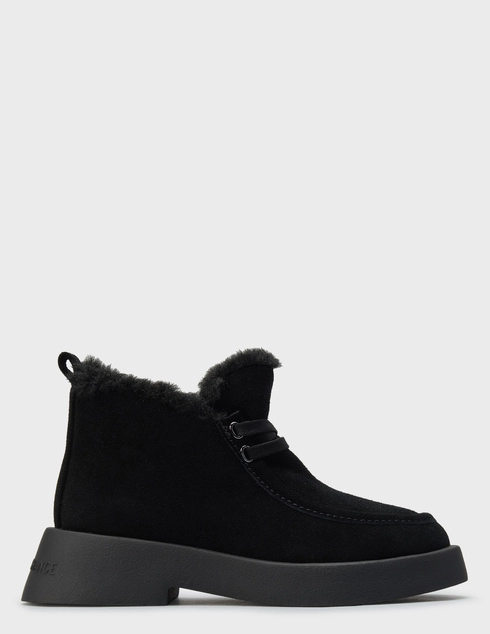 женские черные замшевые Полуботинки Armani Exchange XW001675-AF17465-UC001_black - фото-5