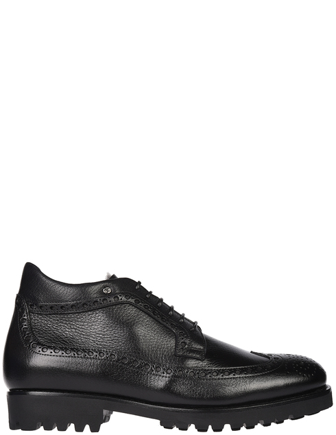 мужские черные кожаные Ботинки Mario Bruni 11734_black - фото-5
