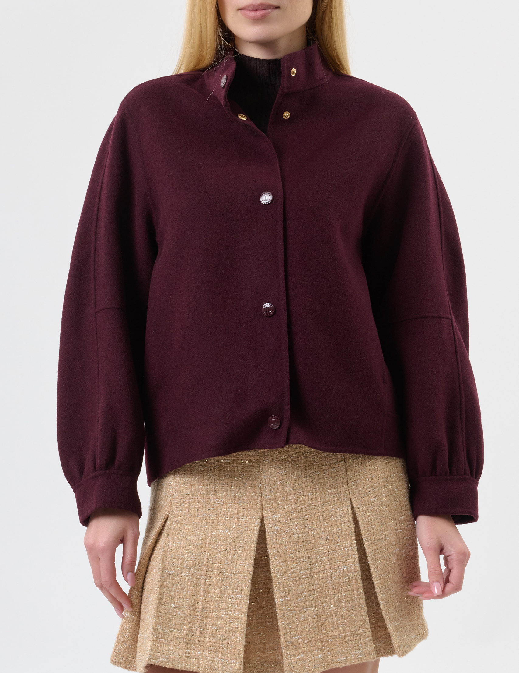 

Пальто, Бордовый