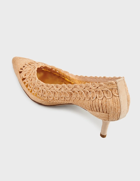 женские бежевые Туфли Fabi FD8327RAFIA_beige - фото-2