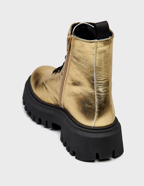 женские золотые Ботинки Moschino 76035-K-gold - фото-2