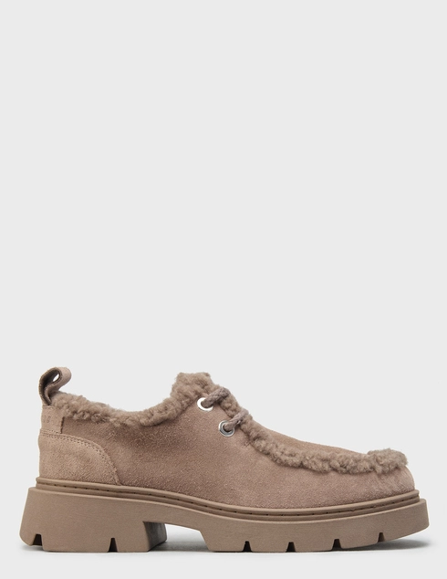 женские бежевые замшевые Туфли Inuikii 1015-003-0011-Taupe_beige - фото-5