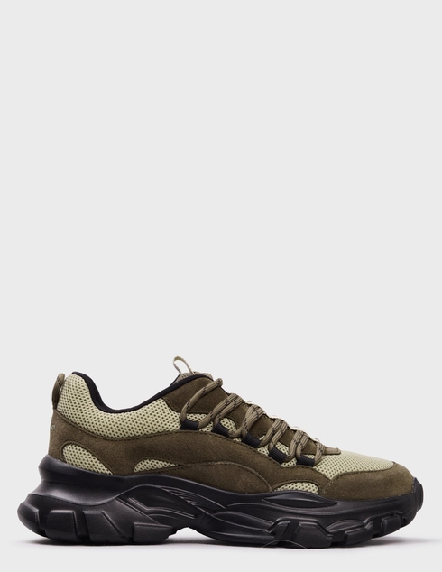 женские хаки текстильные Кроссовки Weekend Max Mara ANCORA-khaki - фото-5