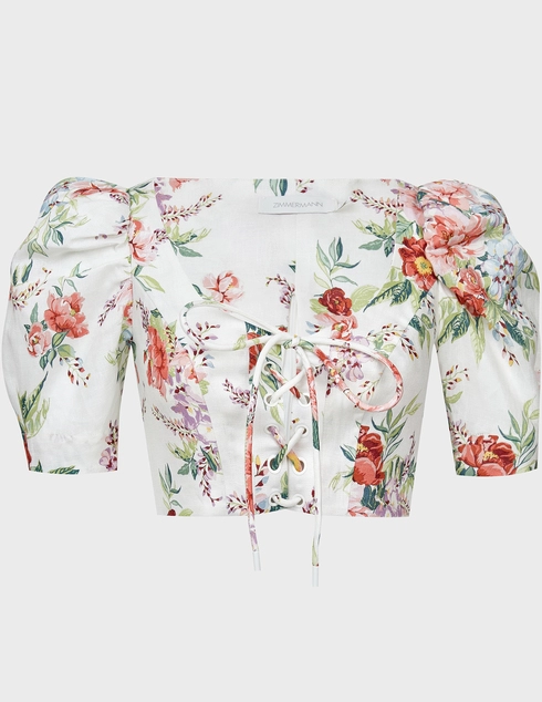 Zimmermann ZIMM-AW20-8398TBTD-floral-pink-ivory-white фото-1