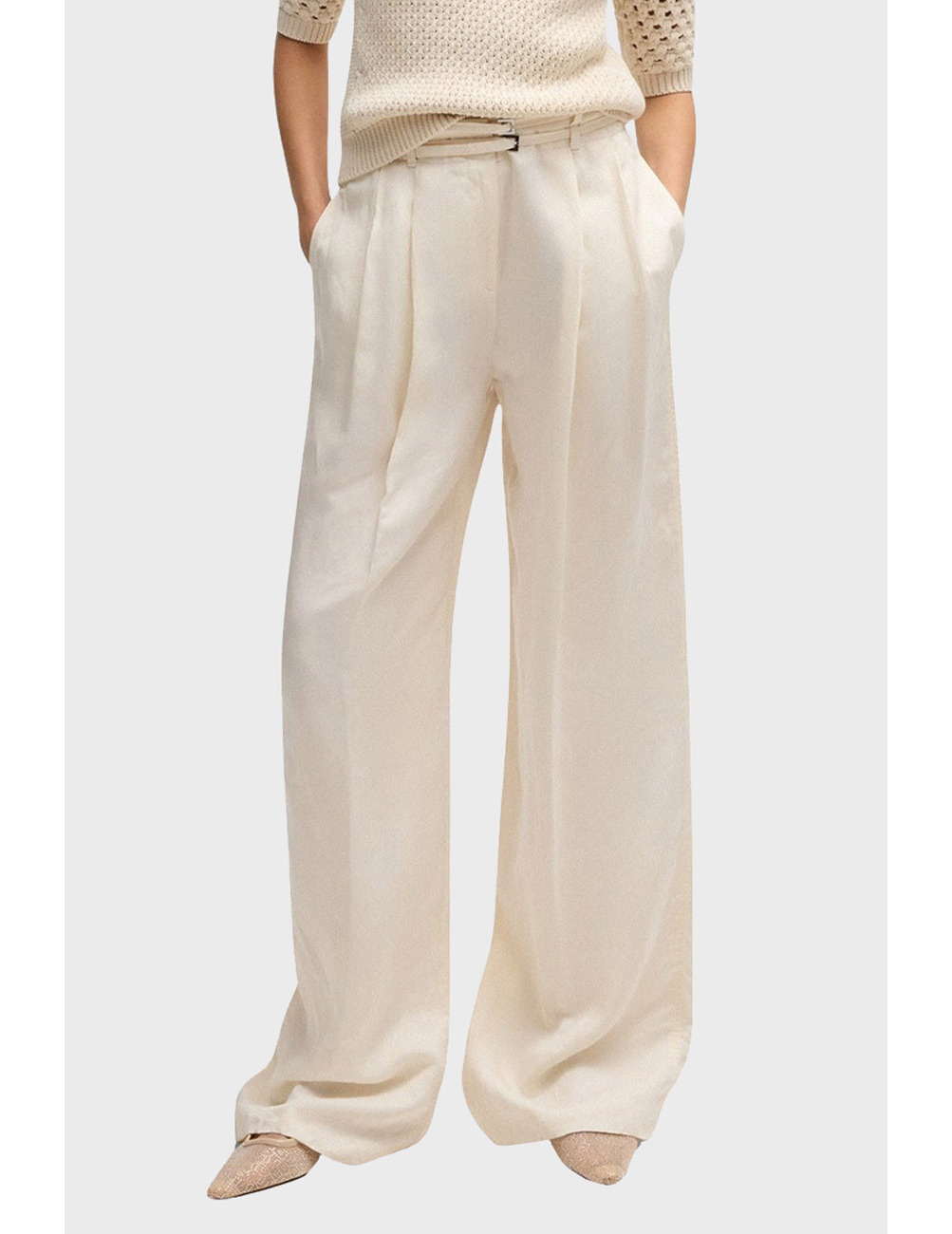 

Брюки, Молочный;бежевый