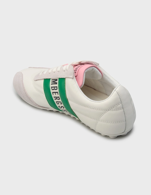 женские белые Кроссовки Bikkembergs 30607-green_white - фото-2