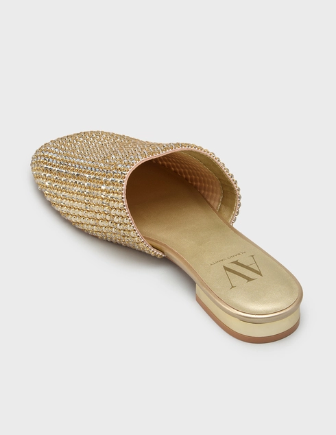 женские золотые Шлепанцы Albano 7047-/gold - фото-2