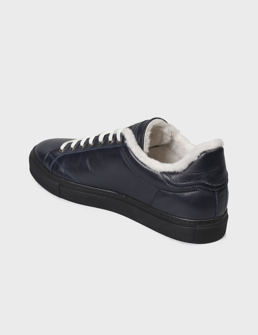мужские синие Кеды John Galliano 5634-blue - фото-2