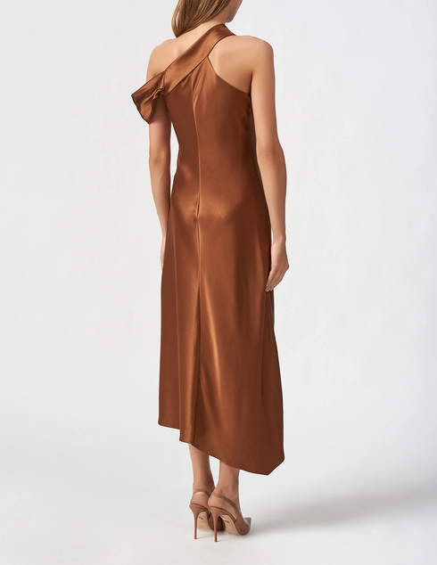 Cushnie Cush-119324-41-миди-sleep-dress-brown фото-3