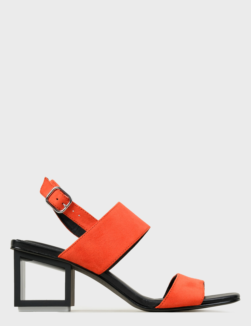 женские оранжевые Босоножки What For SS20WF205 - фото-2