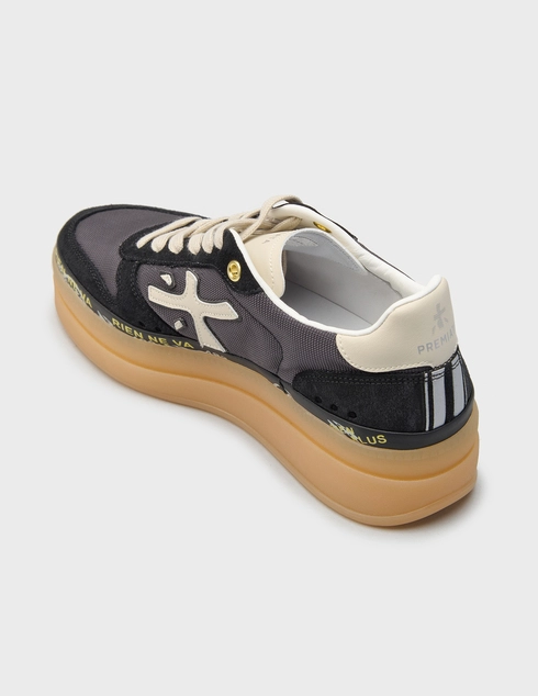 женские черные Кеды Premiata MICOL_8193 - фото-2