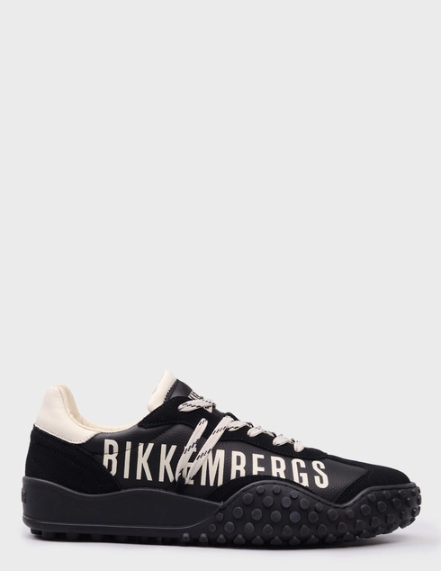 мужские черные кожаные Кеды Bikkembergs 32207_black - фото-5