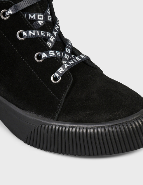женские черные замшевые Ботинки Massimo Granieri 02-black - фото-5