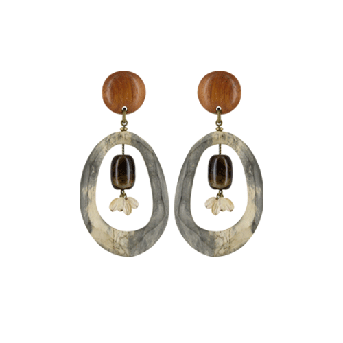 

Серьги, Коричневый