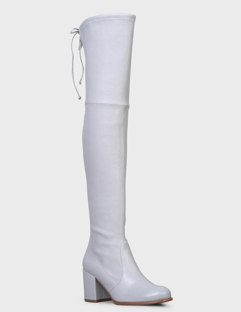 серые Ботфорты Stuart Weitzman SW-AW20-S3356-TIELAND-gray