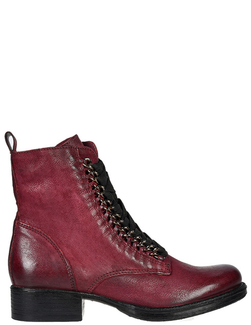 женские бордовые кожаные Ботинки MJUS 177230-bordo - фото-5