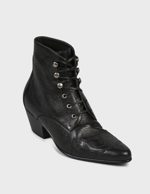 черные Ботинки Saint Laurent Paris 4736-black
