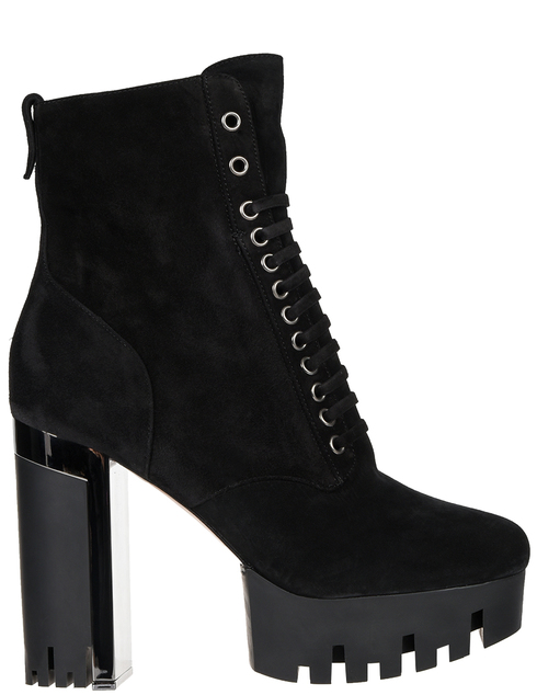 женские черные замшевые Ботинки Le Silla 4711-100-001-black - фото-5