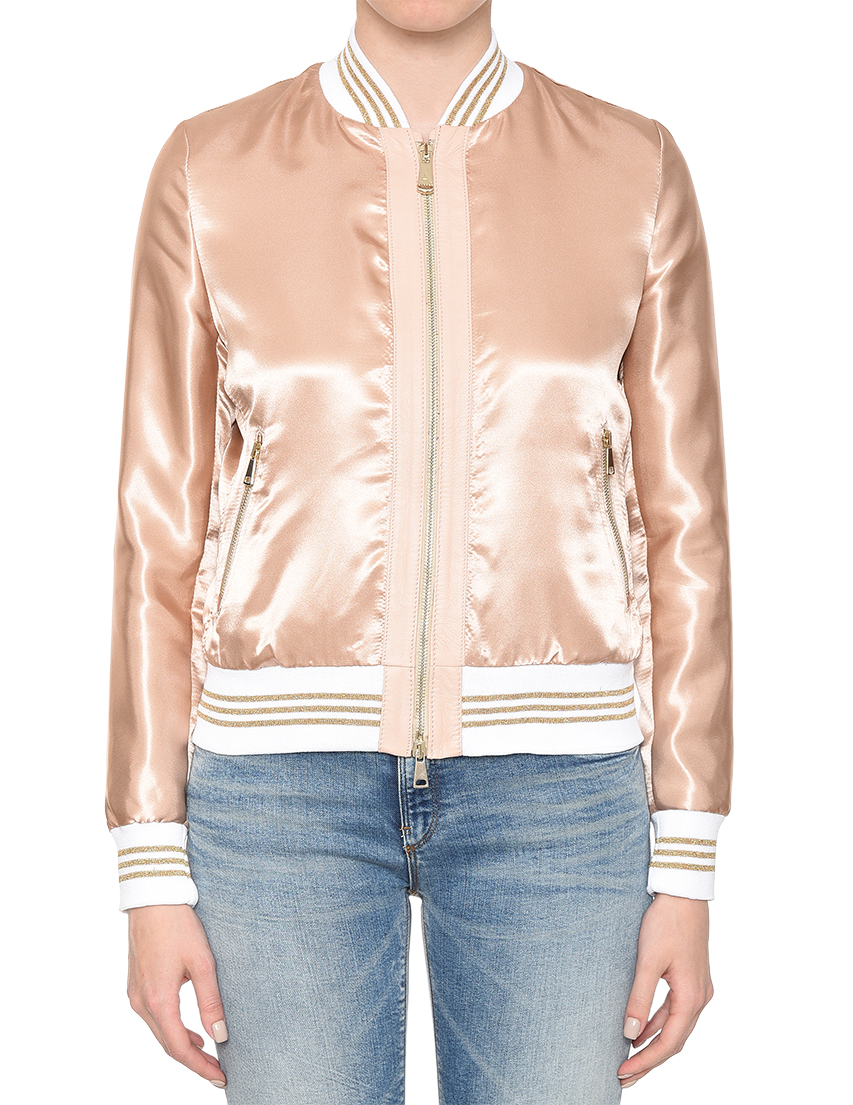 Женская куртка ALBANO 508-SILK-gold-aplic-beige