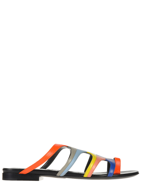 женские многоцветные кожаные Шлепанцы Pierre Hardy MC01_multi - фото-5