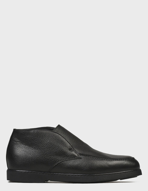 мужские черные кожаные Ботинки Doucal'S 2654_black - фото-5