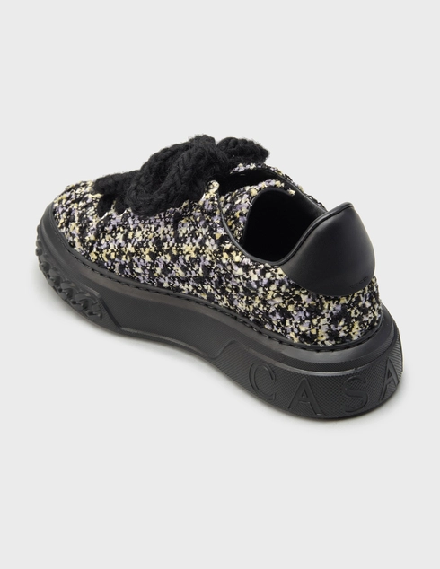 женские черные Кеды Casadei 128_black - фото-2