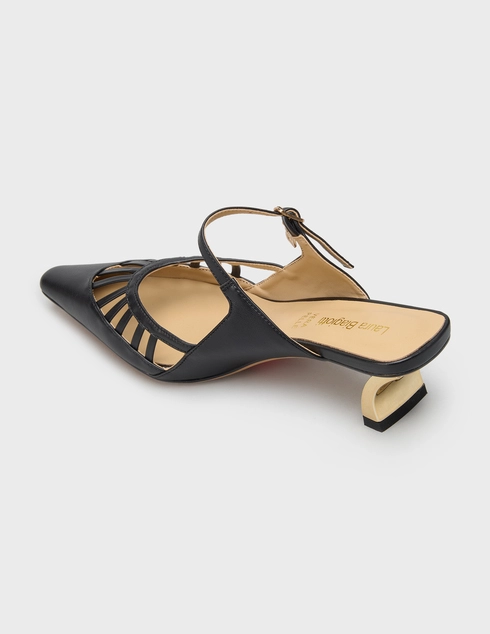 женские черные Шлепанцы Laura Biagiotti 9673_black - фото-2