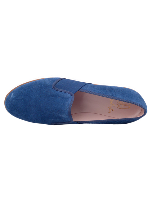 женские синие замшевые Слипоны Pretty Loafers 44834_blue - фото-5