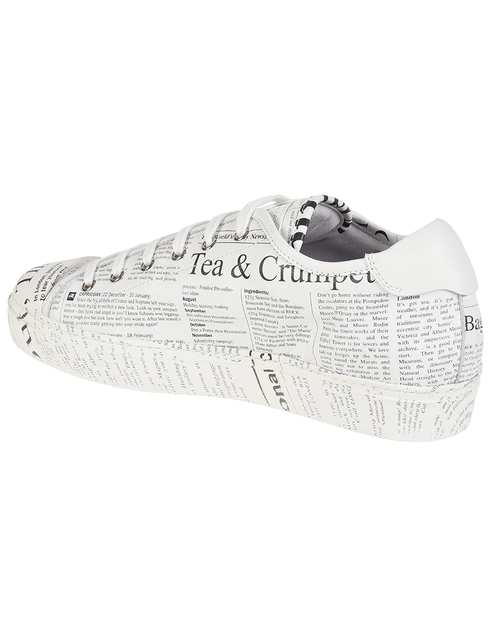 мужские белые Кеды John Galliano 6724A_white - фото-2